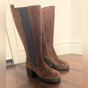Steve Madden Alesti brown suede boots